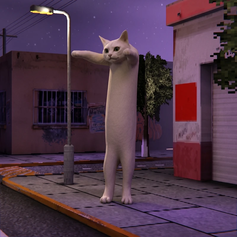 Looong cat meme