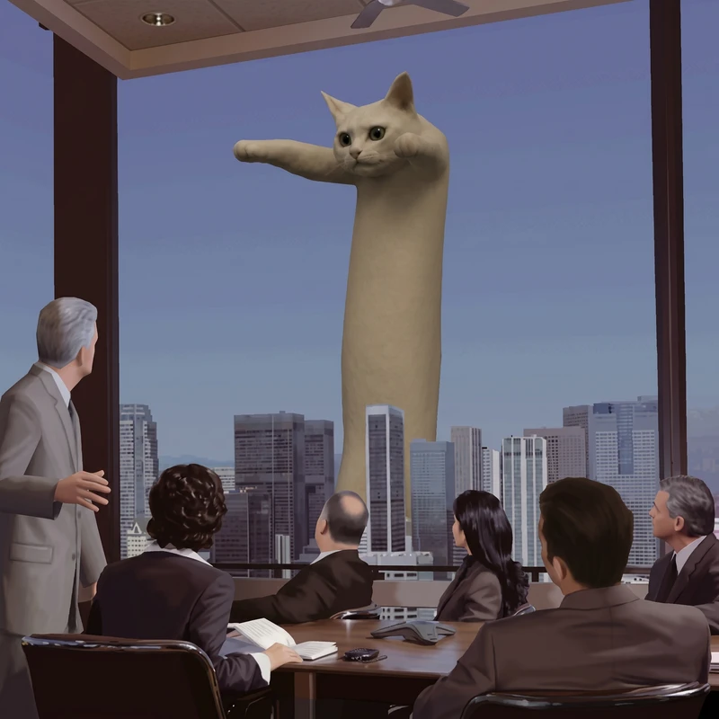 Looong cat meme